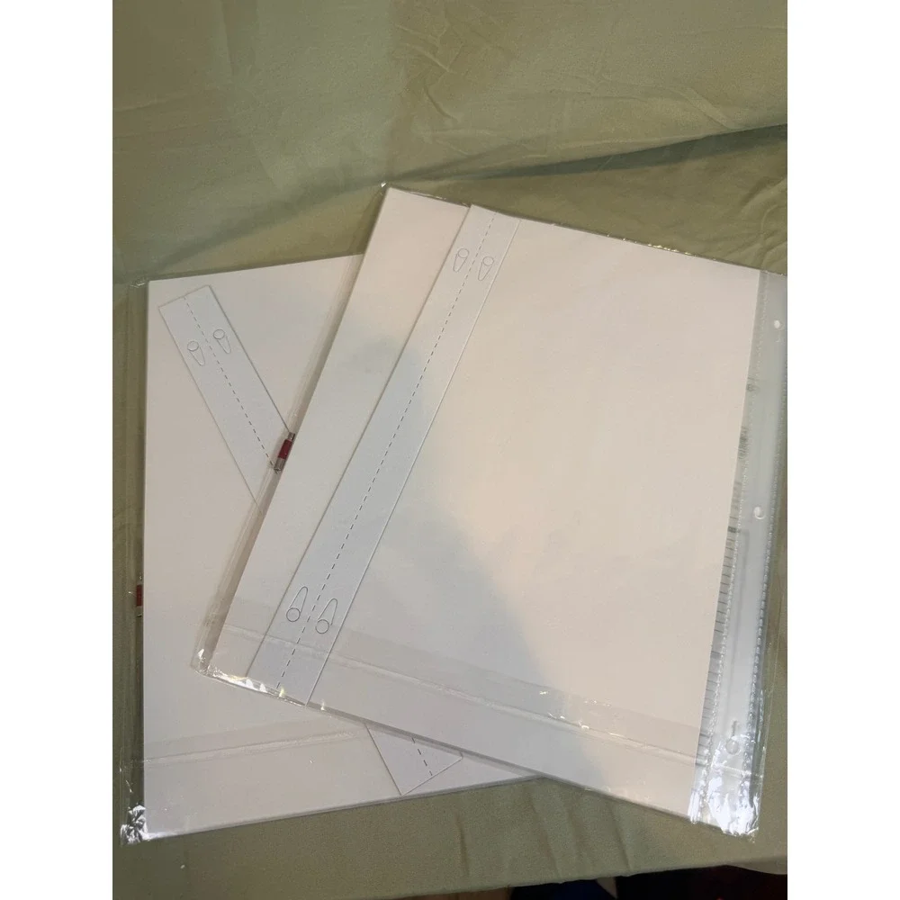 Pioneer 8.5x11 Scrapbook Refill Pages RW-85 White Top Loading 2 Pack 20 Pages